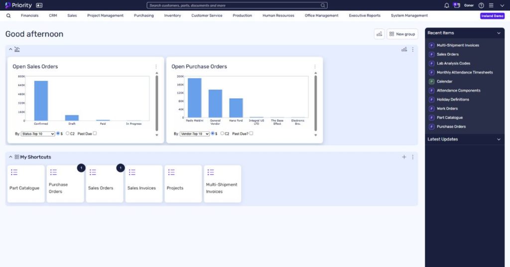 Priority-Software-dashboard