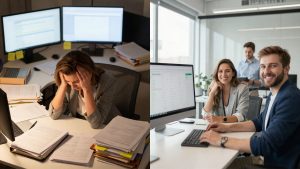 Before and after ERP